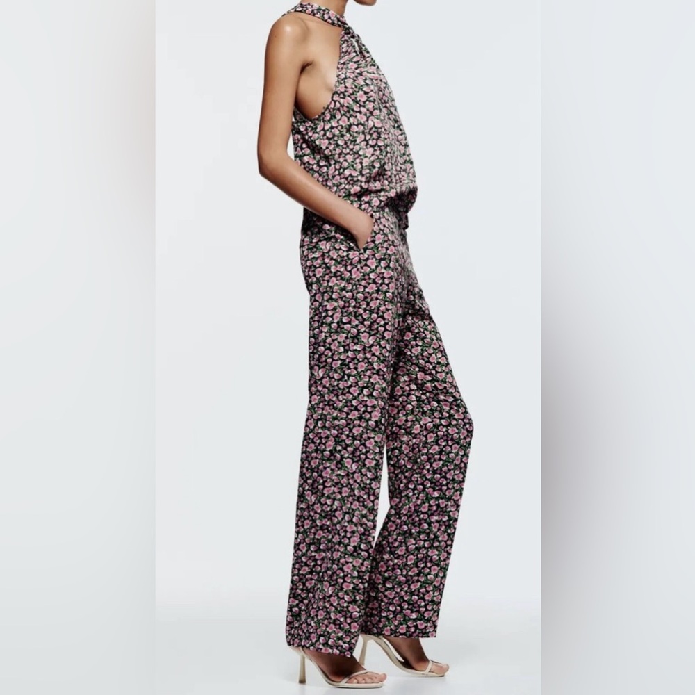 Zara Purple Floral Pants